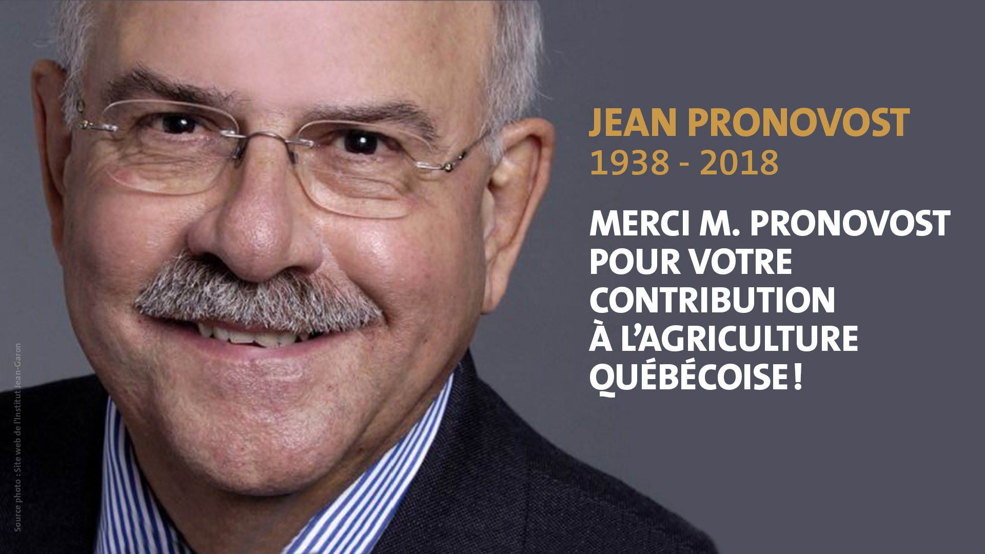 Décès Jean Pronovost